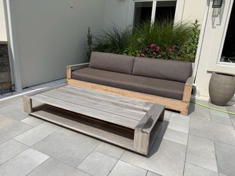 Restoration Hardware outdoor couch and table