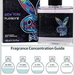 PLAYBOY New York Men Eau De Toilette Spray, 3.4 Ounce Playboy