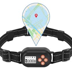 GPS Wireless Dog Fence, Pet Electric Containment System, IPX6 Waterproof/Rechargeable Collar, Beep/Vibration/Shock Correction Mode, for Dogs Over 10 L