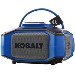 Kobalt 1-Speaker 5-Watt Portable Bluetooth Speaker New  (BATTERY NOT INCLUDED)