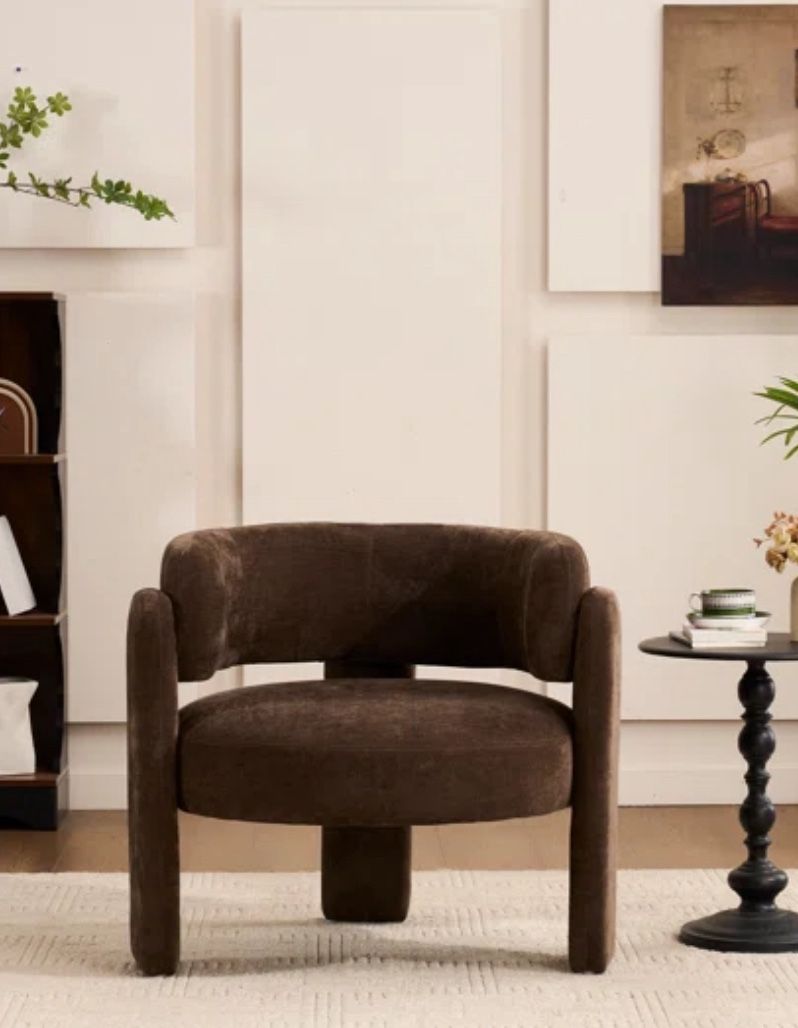 Brown Modern Accent Chair