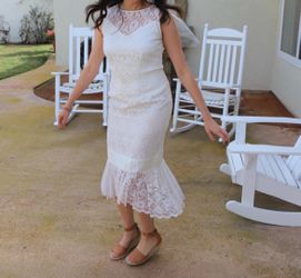 VINTAGE short wedding dress, bridal shower dress, second look
