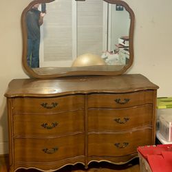Antique Dresser with mirror 