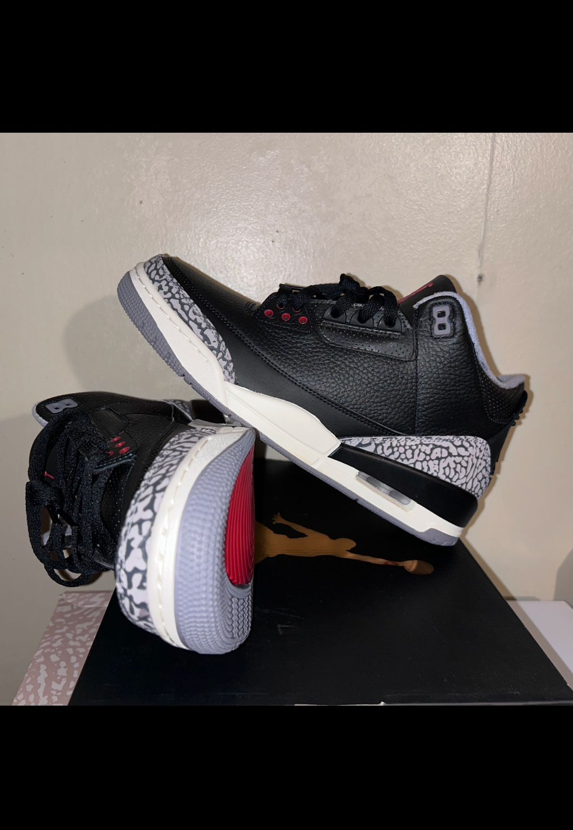 Jordan 3 Gold Cement Custom W12-M10.5