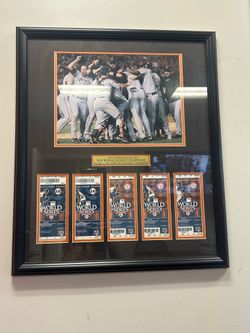 Giants World Series ticket framed collectible