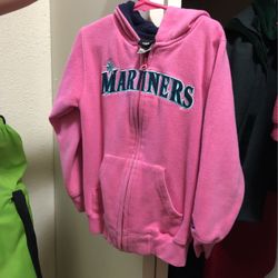 Adidas MARINERS pink Zip Hoodie