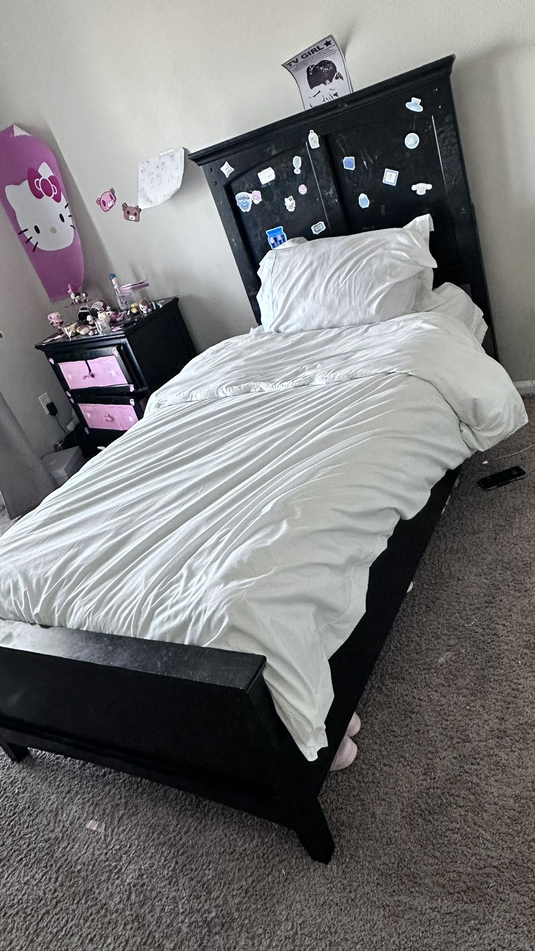 Free Twin Bed frame w/ Orthopedic Mattress