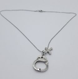 Necklace handcuff cross