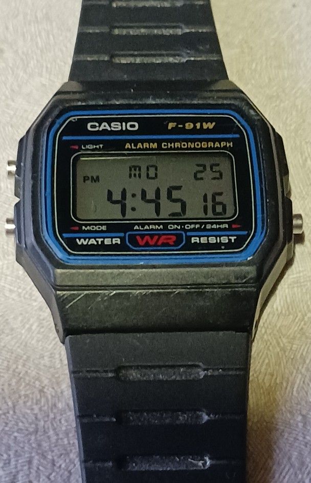 Casio WATERPROOF F-91W Watch