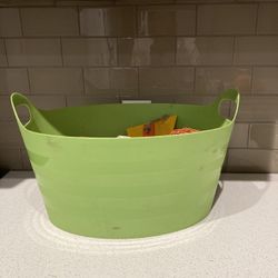 12 by 17 green bucket with handles