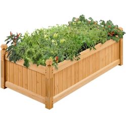 46″ L × 23.5″ W × 16″ H Wooden Raised Garden Bed