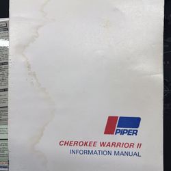 Piper Warrior II Manual and Checklists