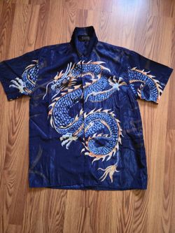 Y2K Dragon Button up