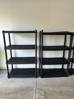 4 heavy duty shelves