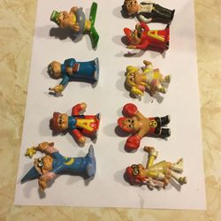 Vintage Alvin Chipmunk PVC Figure by Bagdasarian Products 1983 2¼ inch, Set Of 9