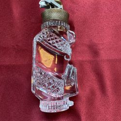 Vintage Waterford Heavy Crystal Ryder Cup Golf Bag with Clubs Sculpture Paperweight