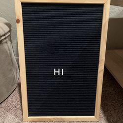 Felt Letter/Message Board + Letters