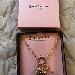 Juicy Couture Heart Multi Charm Necklace