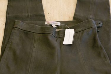 Genuine lamb leather pants leggings; FIRM price
