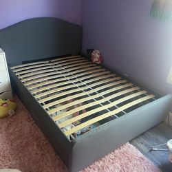 Full Size Upholstered Bed Including 2 Storage Drawers