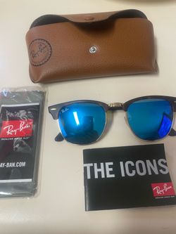 New Authentic Rayban Clubmaster Sunglasses
