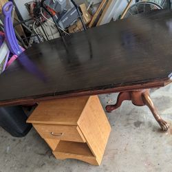 One Dining Table 45 Width 65 Length Real Solid Wood 