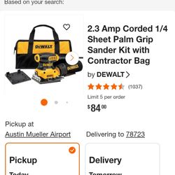 Palm Grip Sander 2.3 Amp 1/4 Sheet