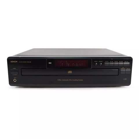 Denon DCM-280 5 Disc CD/MP3 Player Changer w/OEM Remote Bundle TESTED