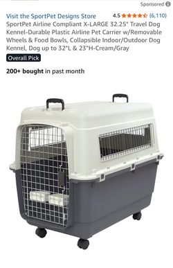 Dog Crate  X-Large Airline Travel Dog Kennel