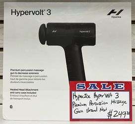 HyperIce HyperVolt 3 Premium Percussion Massage Gun Brand New
