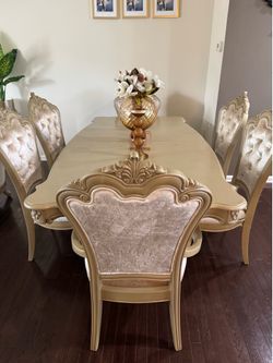 Dining Room Set with 6 Chairs
