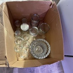 Jars And Crystal Ash Trays