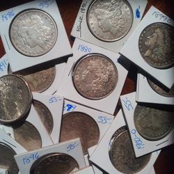 Silver Dollars Over Hundred Years Old $43 Each 