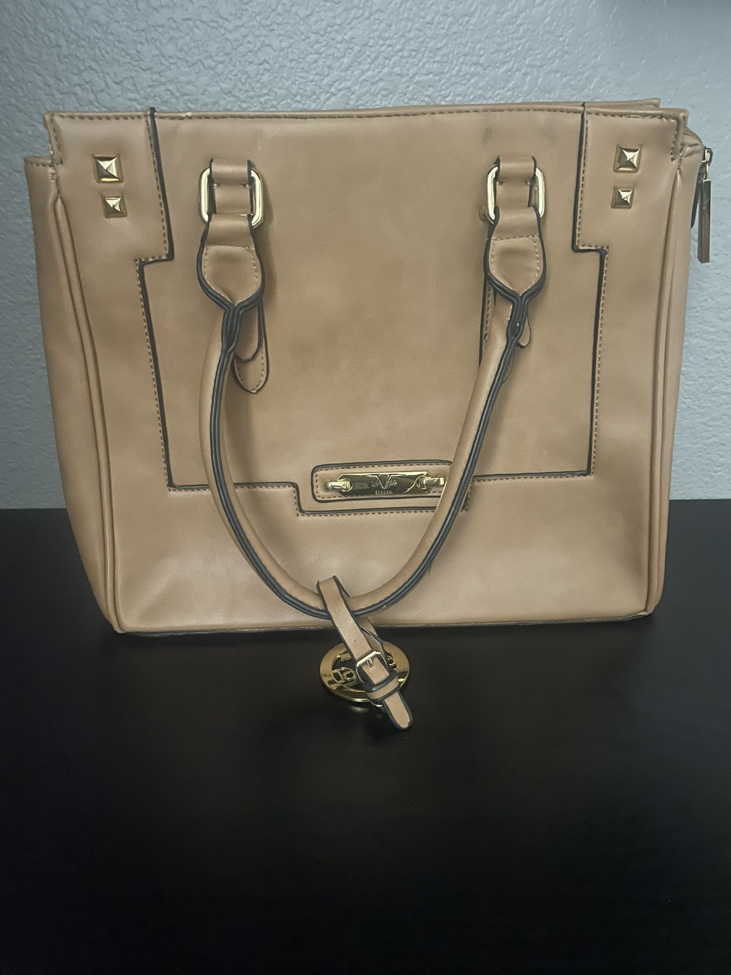 Brown leather purse by Versace 1969