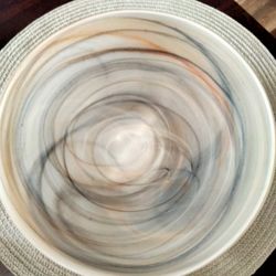 Alabaster Frozen Glass Bowl