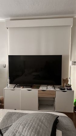 TV console with drawers.