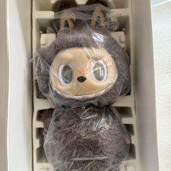 Authentic zimomo Large Labubu Original With Matching Popmart Bag