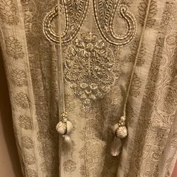 Brand New Designer Champagne Color Dress Party Wear