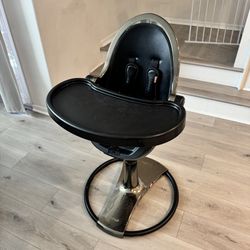 Fresco Bloom High Chair Newborn Toddler Infant Black Rose Gold