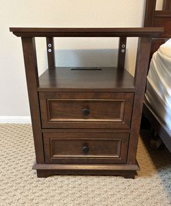 Nightstand with charging station