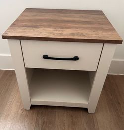 Modern 1-Drawer Nightstand – Bedside Table w/ Shelf