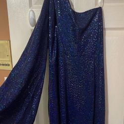 Blue Sequin Dress