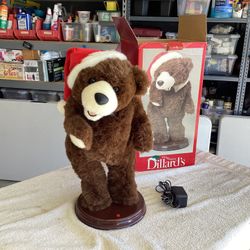 Dillard’s 18” Dancing Teddy Bear *Christmas*