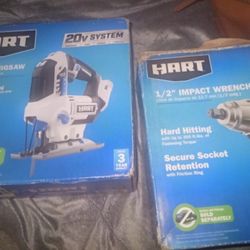 Hart 1/2 In Impact Wrench And Hart Orbital Jigsaw