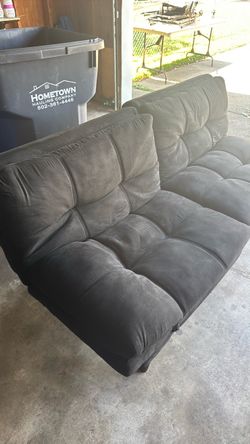 Black Microfiber Sectional Sofa