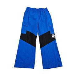 NWOT-Juicy Couture Scrub Style Pants Women's Size L Blue Cargo Pockets Y2K