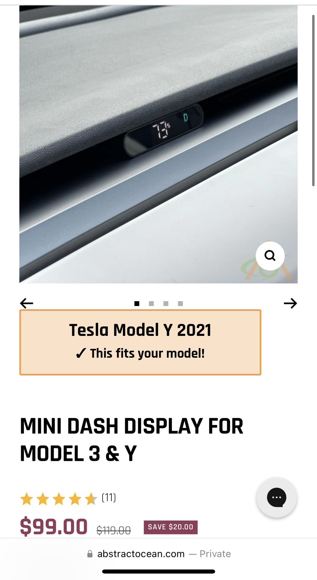 Abstract ocean Mini Dash Display for Tesla Model Y/3 for Sale in Santa Ana,  CA - OfferUp