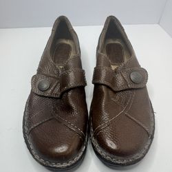 Earth Origins By Earth Brown Leather Slip Ons Size 6M