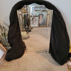 120 Year Old Etched Mirror 