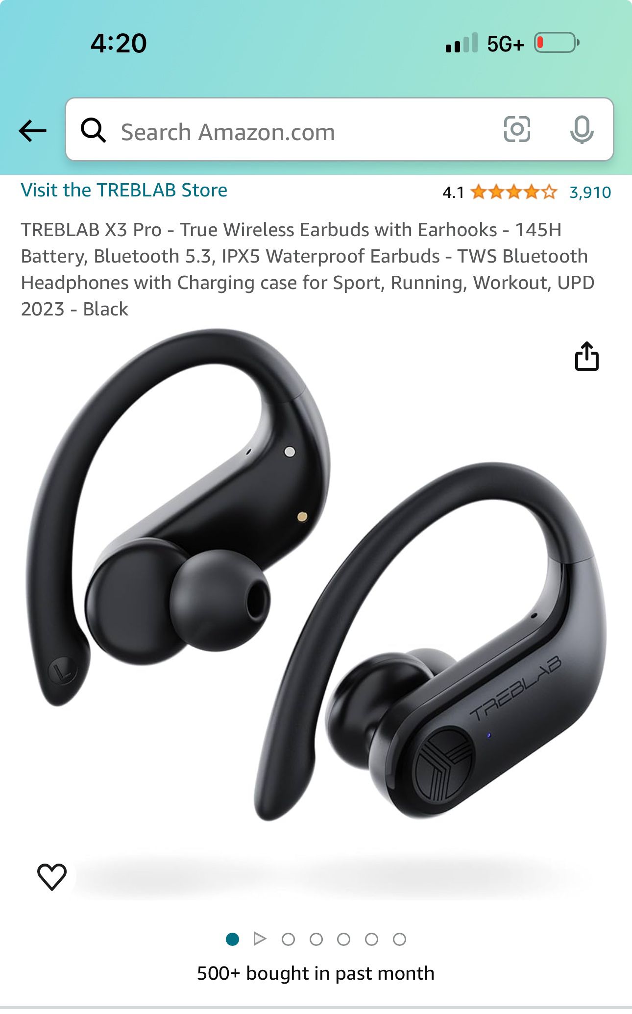 Wireless Earbuds with Earhooks
